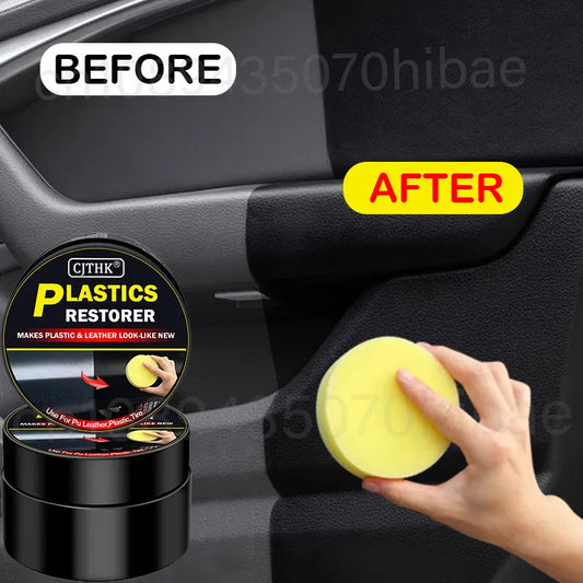 Car Plastic Restorer & Leather Repair Coating - Back to Black Gloss Auto Polish & Renovator