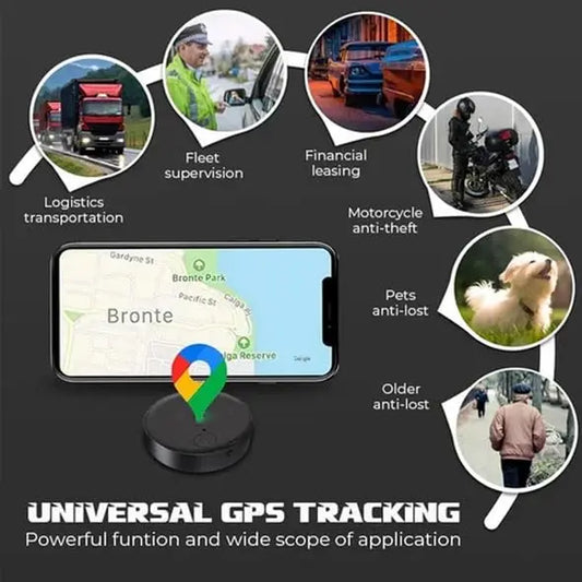 Mini GPS Tracker & Anti-Lost Locator - Bluetooth Vehicle Tracker for Cars & Motorcycles