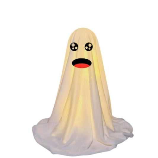 Light Up Ghost Outdoor Halloween Decorations - Scary Standing Spirit Prop for Front Door, Porch & Yard