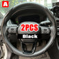 Universal 38cm Carbon Fiber Car Steering Wheel Cover - Non-slip Handle Booster & Protective Cover