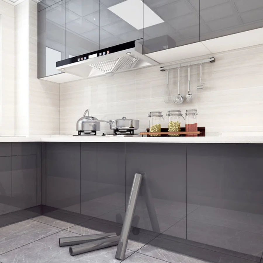 10M Kitchen Oil-Proof Wallpaper - Waterproof, Self-Adhesive Film for Cabinet Renovation & Wall Decor