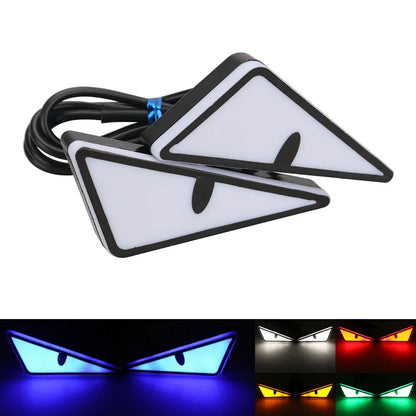 Phares LED "Devil Eyes" Universels | Feux Diurnes Décoratifs pour Voiture & Moto