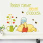 Winnie the Pooh Wall Decal - Cute Cartoon Bear Wall Sticker for Kids' Room, Nursery & Bedroom Decor
