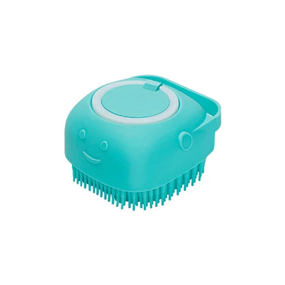 Silicone Pet Shampoo Dispenser & Massage Brush