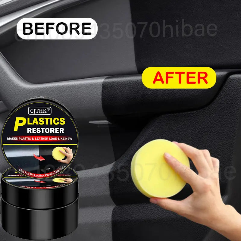 Car Plastic Restorer & Leather Repair Coating - Back to Black Gloss Auto Polish & Renovator