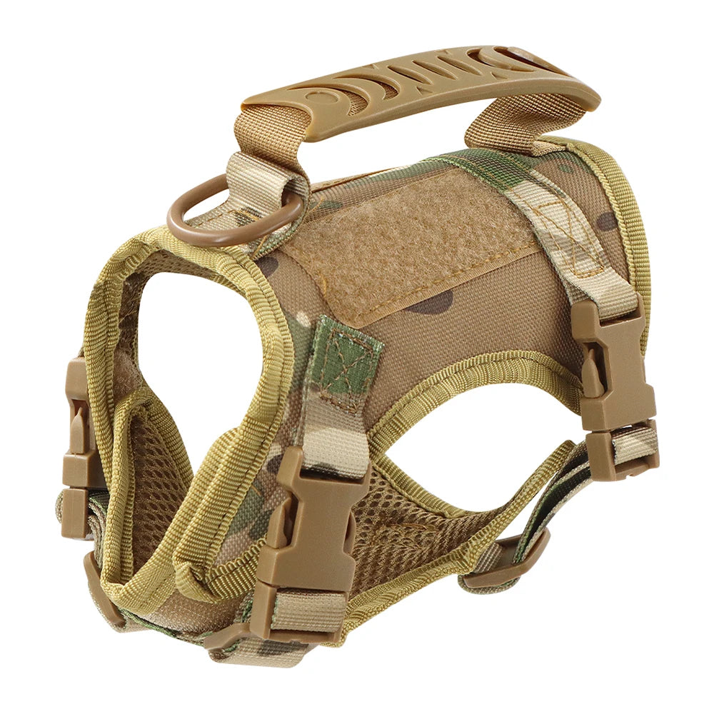 Tactical Cat & Small Dog Harness - Escape-Proof Pet Vest with Control Handle