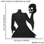 Halloween Window & Door Stickers - DIY Skeleton Hand, Pumpkin, Witch Hat & Ghost Felt Decor