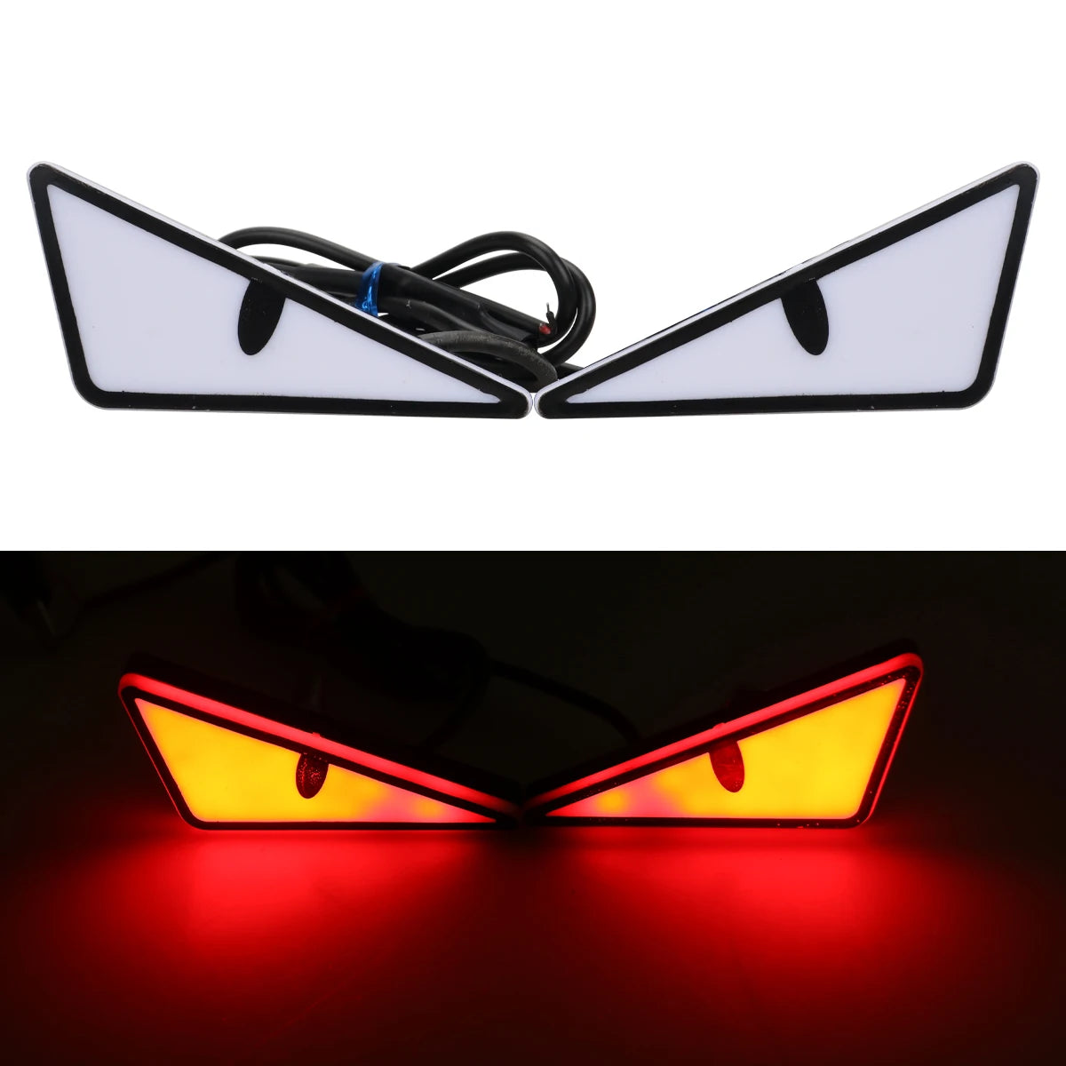 Phares LED "Devil Eyes" Universels | Feux Diurnes Décoratifs pour Voiture & Moto