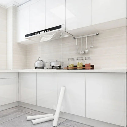 10M Kitchen Oil-Proof Wallpaper - Waterproof, Self-Adhesive Film for Cabinet Renovation & Wall Decor