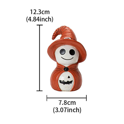 Cute Smiling Wizard Resin Crafts - Spooky & Creative Halloween Desktop Tabletop Ornaments