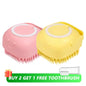 Silicone Pet Shampoo Dispenser & Massage Brush