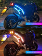 Lot de 2 Clignotants Moto LED Universels | Feux de Jour, Frein & Position Étanche