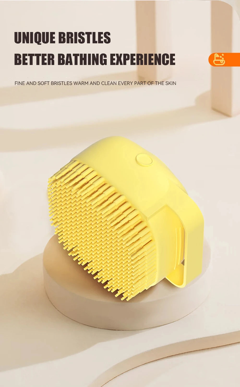 Silicone Pet Shampoo Dispenser & Massage Brush