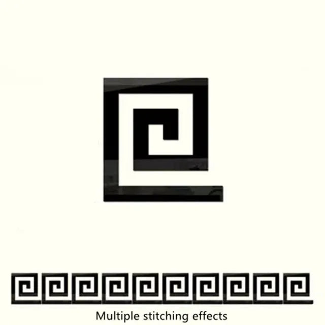 Acrylic Mirror Wall Sticker - Self-Adhesive Corner Line & Border Strip for Home Decor (5cm/10cm Width)