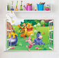 Winnie the Pooh Wall Decal - Cute Cartoon Bear Wall Sticker for Kids' Room, Nursery & Bedroom Decor