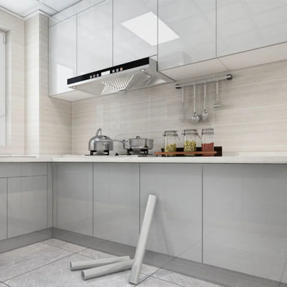 10M Kitchen Oil-Proof Wallpaper - Waterproof, Self-Adhesive Film for Cabinet Renovation & Wall Decor