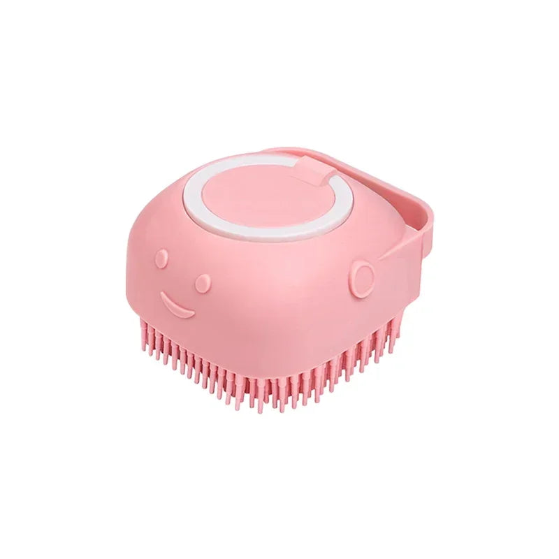 Silicone Pet Shampoo Dispenser & Massage Brush