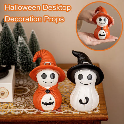 Cute Smiling Wizard Resin Crafts - Spooky & Creative Halloween Desktop Tabletop Ornaments