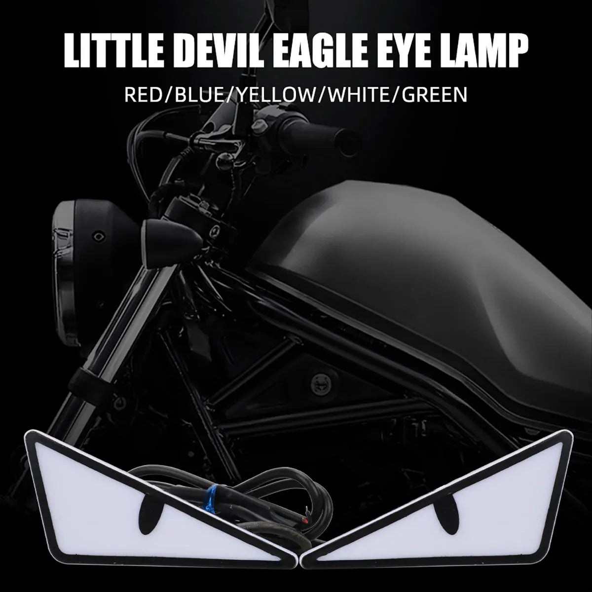 Phares LED "Devil Eyes" Universels | Feux Diurnes Décoratifs pour Voiture & Moto