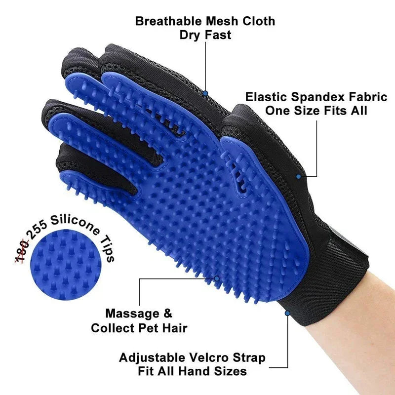 Silicone Pet Grooming & Deshedding Gloves