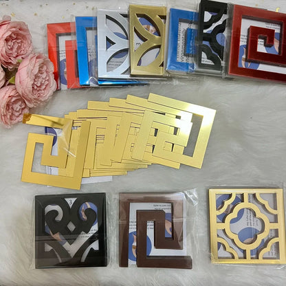 Acrylic Mirror Wall Sticker - Self-Adhesive Corner Line & Border Strip for Home Decor (5cm/10cm Width)