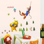 Winnie the Pooh Wall Decal - Cute Cartoon Bear Wall Sticker for Kids' Room, Nursery & Bedroom Decor