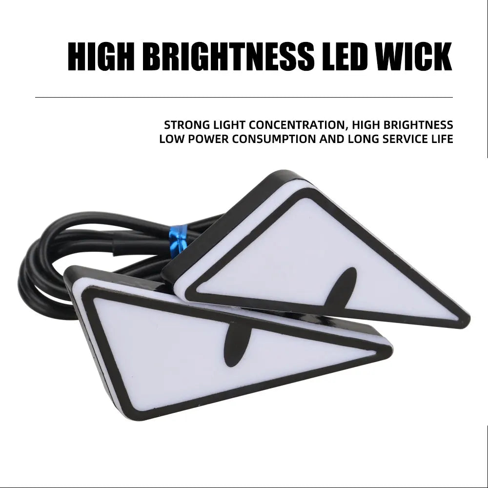 Universal Car LED Devil Eyes Light Demon Eyes Headlight Motorcycle Mini Turn Signal Flasher Tail Lamp Auto Decoration Lights