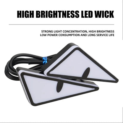 Universal Car LED Devil Eyes Light Demon Eyes Headlight Motorcycle Mini Turn Signal Flasher Tail Lamp Auto Decoration Lights