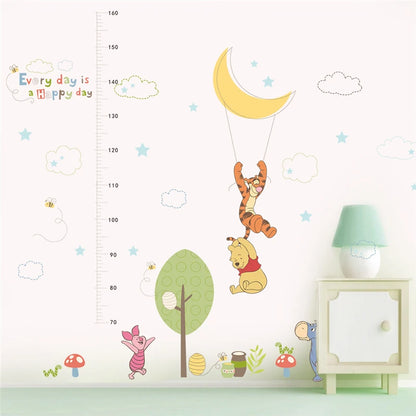 Winnie the Pooh Wall Decal - Cute Cartoon Bear Wall Sticker for Kids' Room, Nursery & Bedroom Decor