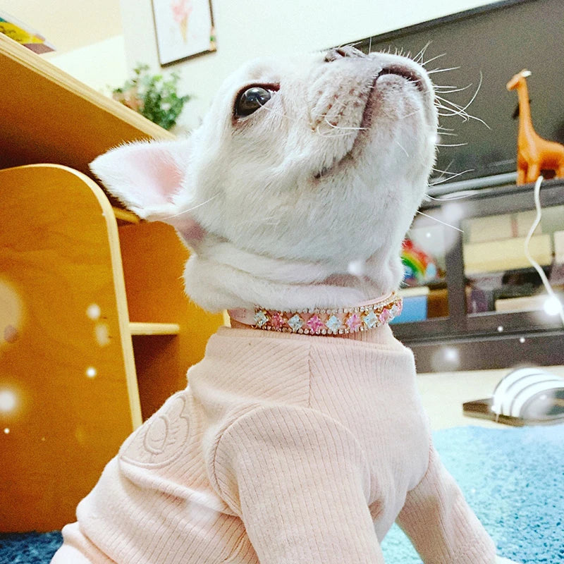 Luxury Pearl & Rhinestone Cat Necklace Collar - Fancy Pet Jewelry for Cats & Small Dogs