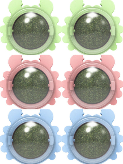 Rotatable Catnip Ball for Teeth Cleaning