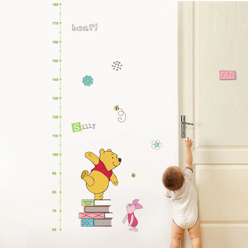 Winnie the Pooh Wall Decal - Cute Cartoon Bear Wall Sticker for Kids' Room, Nursery & Bedroom Decor