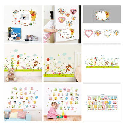 Winnie the Pooh Wall Decal - Cute Cartoon Bear Wall Sticker for Kids' Room, Nursery & Bedroom Decor