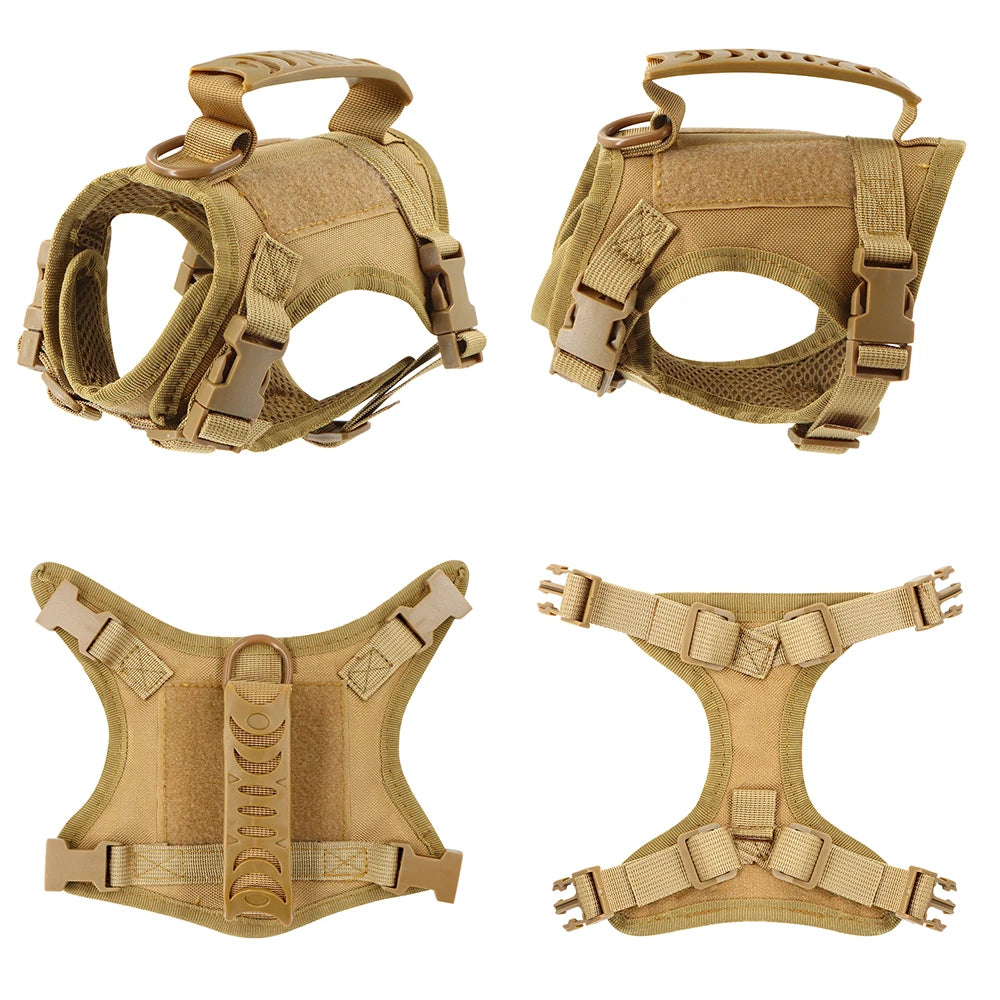 Tactical Cat & Small Dog Harness - Escape-Proof Pet Vest with Control Handle