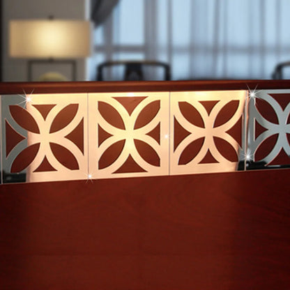 Acrylic Mirror Wall Sticker - Self-Adhesive Corner Line & Border Strip for Home Decor (5cm/10cm Width)