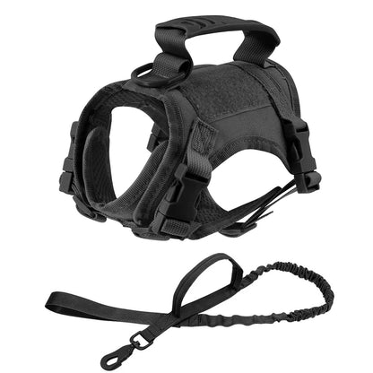 Tactical Cat & Small Dog Harness - Escape-Proof Pet Vest with Control Handle