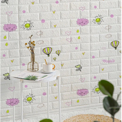 3D Peel and Stick Brick Wall Panels - Self-Adhesive & Waterproof Foam Wallpaper for Home Decor