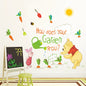 Winnie the Pooh Wall Decal - Cute Cartoon Bear Wall Sticker for Kids' Room, Nursery & Bedroom Decor