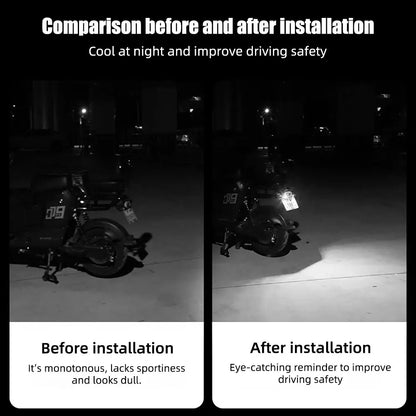 Universal Car LED Devil Eyes Light Demon Eyes Headlight Motorcycle Mini Turn Signal Flasher Tail Lamp Auto Decoration Lights