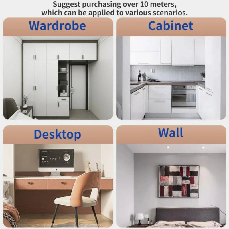 10M Kitchen Oil-Proof Wallpaper - Waterproof, Self-Adhesive Film for Cabinet Renovation & Wall Decor