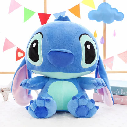 Giant Lilo & Stitch Plush Toy - 20-60cm Stuffed Cartoon Couple Models, Anime Plush Pillow