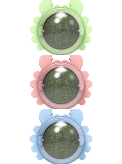Rotatable Catnip Ball for Teeth Cleaning