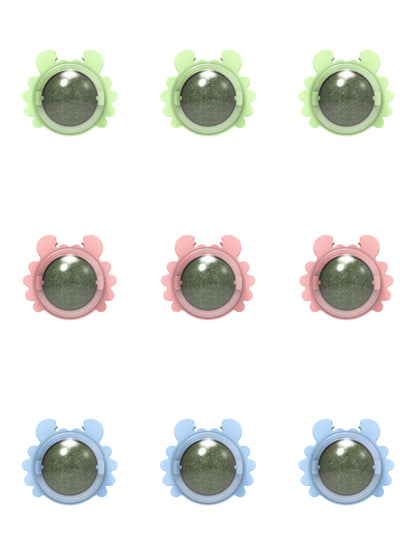 Rotatable Catnip Ball for Teeth Cleaning