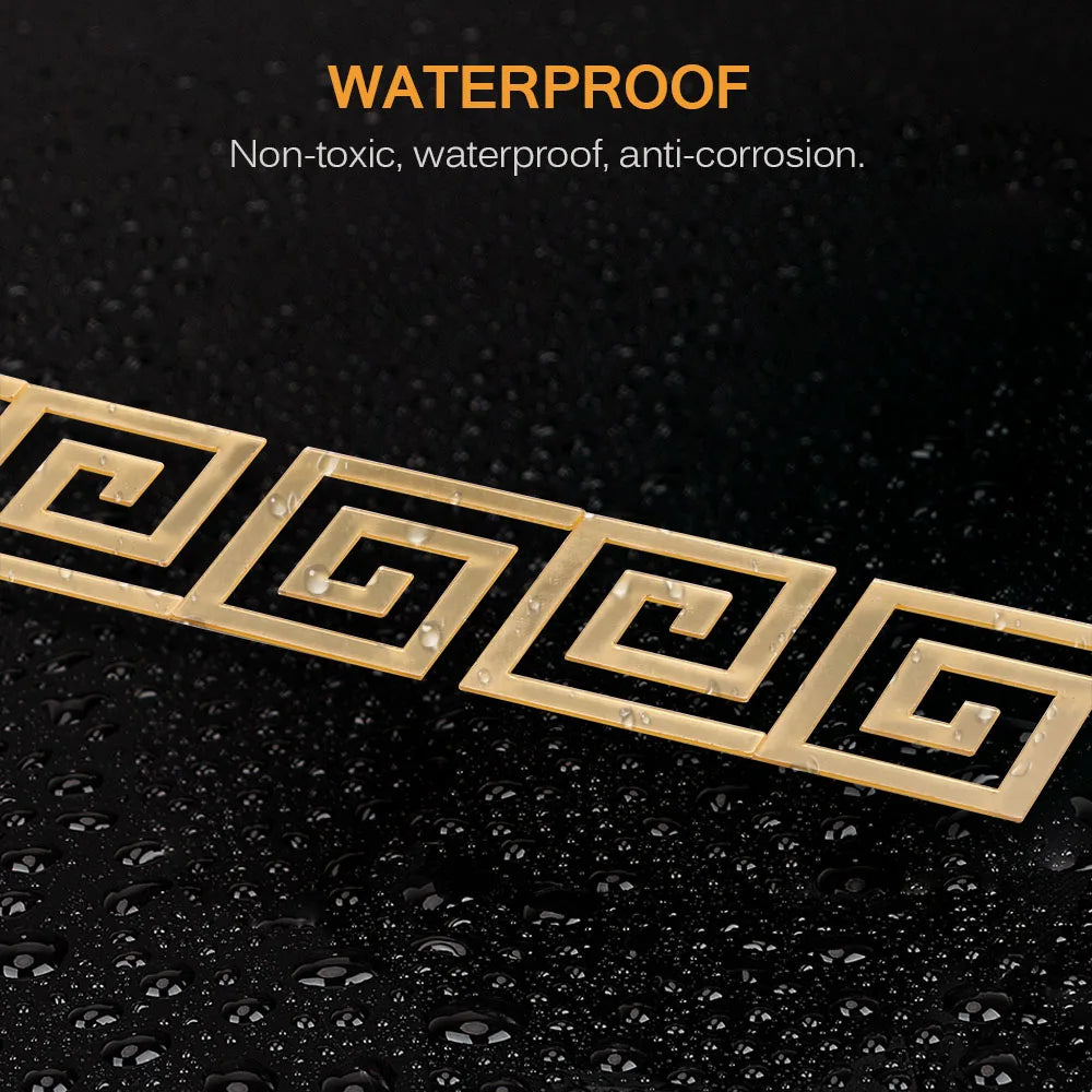 Acrylic Mirror Wall Sticker - Self-Adhesive Corner Line & Border Strip for Home Decor (5cm/10cm Width)