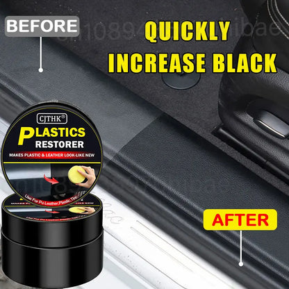 Car Plastic Restorer & Leather Repair Coating - Back to Black Gloss Auto Polish & Renovator