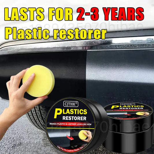 Car Plastic Restorer & Leather Repair Coating - Back to Black Gloss Auto Polish & Renovator