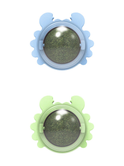 Rotatable Catnip Ball for Teeth Cleaning