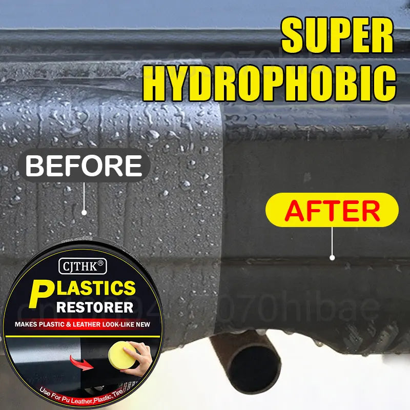 Car Plastic Restorer & Leather Repair Coating - Back to Black Gloss Auto Polish & Renovator