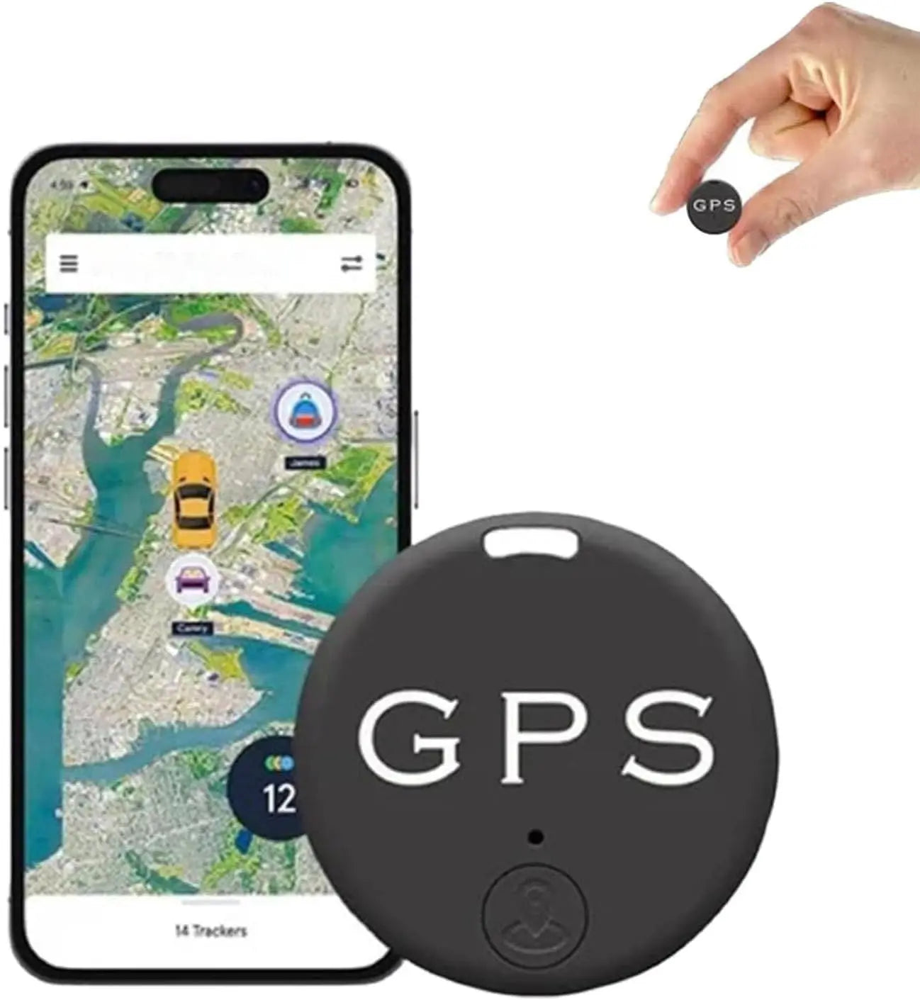 Mini GPS Tracker & Anti-Lost Locator - Bluetooth Vehicle Tracker for Cars & Motorcycles