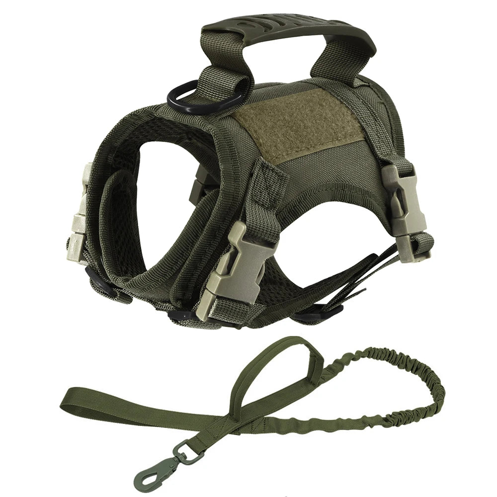 Tactical Cat & Small Dog Harness - Escape-Proof Pet Vest with Control Handle